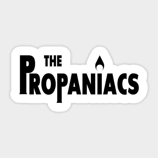 Propaniacs (Black) Sticker by winstongambro